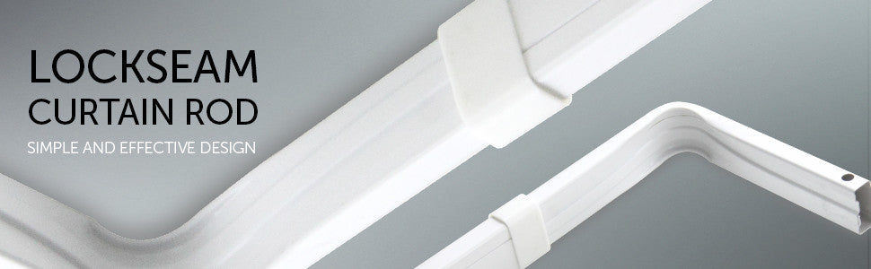 Triple Lockseam Curtain Rod, 48-84"