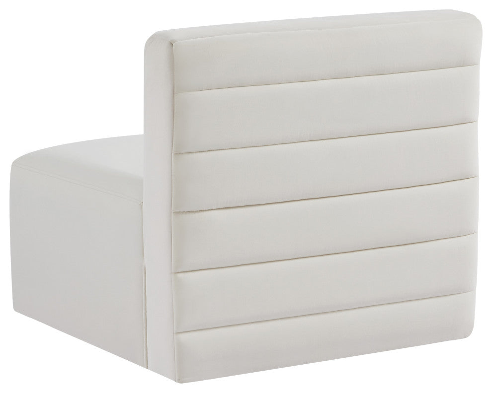 Quincy Modular Component, Cream, Armless Chair