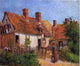 Camille Pissarro Old Houses at Eragny - 20" x 25" Premium Canvas Print