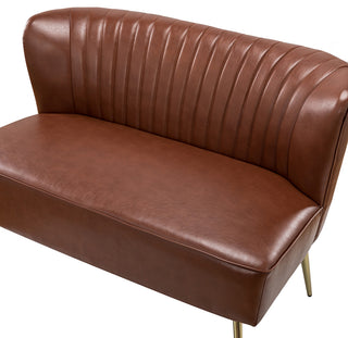 47" Comfy Loveseat, Brown