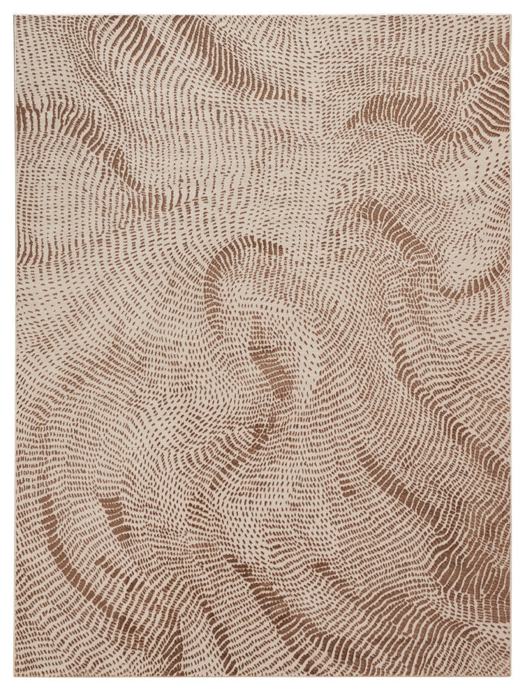 DKNY Central Park West 9' x 12' Beige Brown Modern Indoor Rug