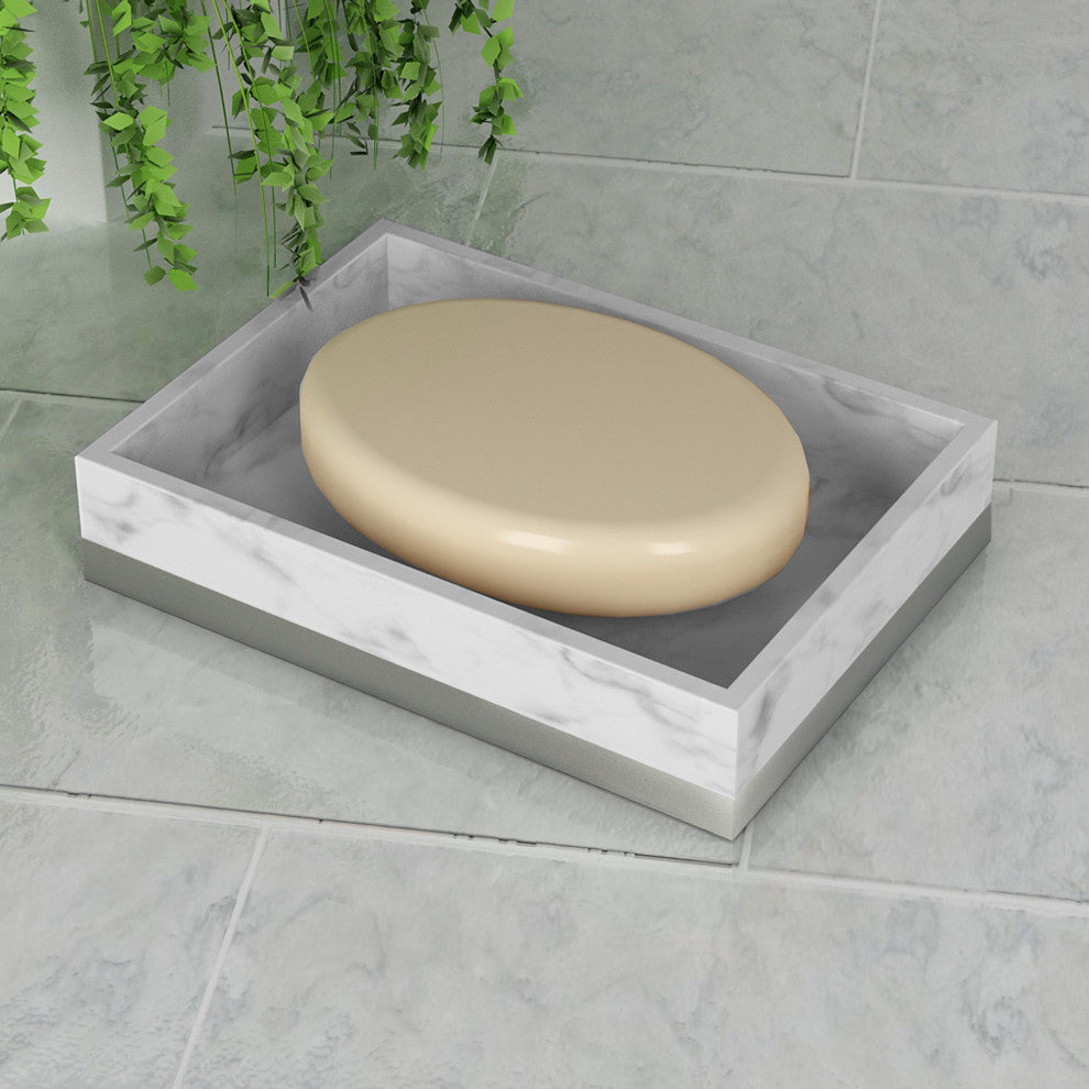 nu steel Misty Silver Collection Soap Dish