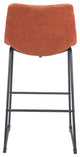 Smart Bar Chair, Set of 2 Burnt Orange