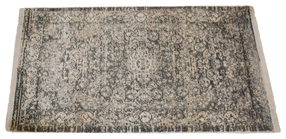 Machine Made Polyester Durable Indoor Outdoor Washable Oriental Pattern Footmat