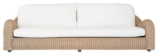 Katalina 3-Piece Patio Poly Hyacinth Conversation Set With White Cushions