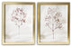Two Piece Blush Pink Branch Framed Wall Art