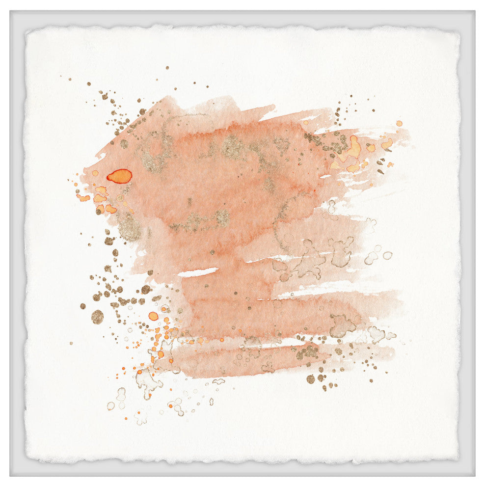 "Invisible Movement" Framed Painting Print, 32x32