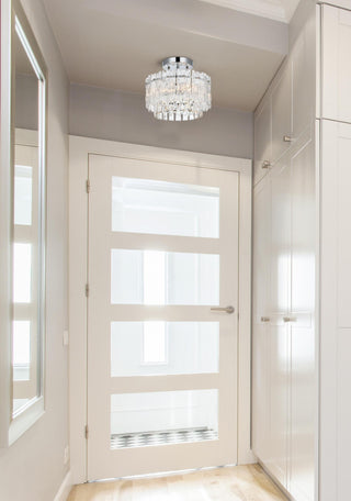 Home Living 12" Flush Mount, Chrome