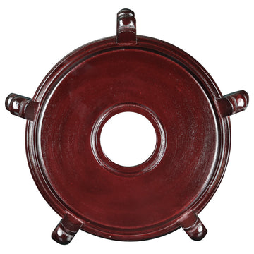 Oriental Porcelain Fish Bowl Stand, 10.5"