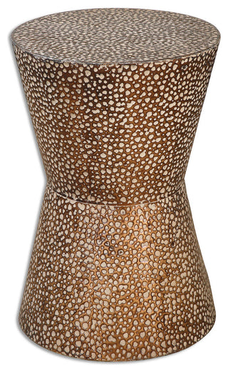 Uttermost Cutler Drum Shaped Accent Table