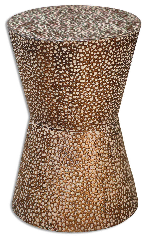 Uttermost Cutler Drum Shaped Accent Table