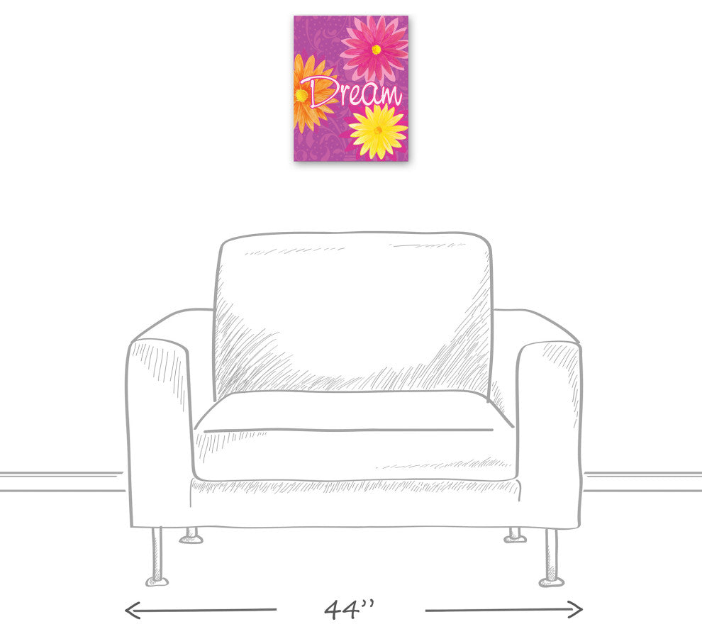 Dream Flowers 11x14 Canvas Wall Art