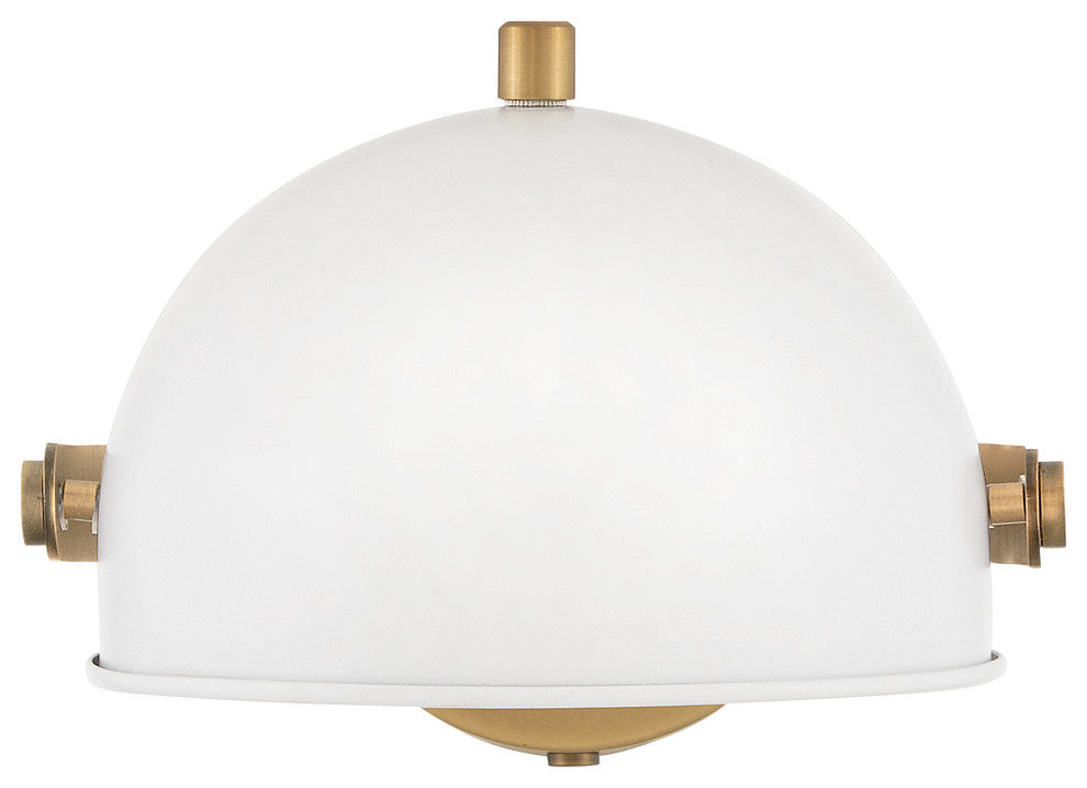 Hinkley Spence Medium Adjustable Single Light Sconce, Chalk White