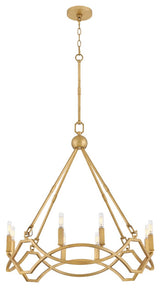 Hinkley Leona Medium Chandelier, Distressed Brass