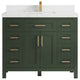 Cambridge 42 Single Sink Bath Vanity in Pewter Green 2" Empira Quartz