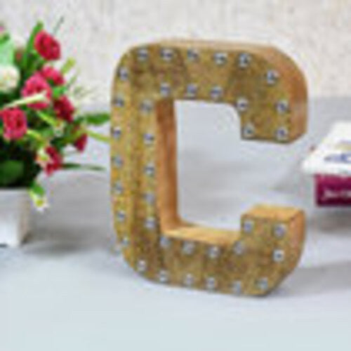 Handmade Eco-Friendly Wall Decor Alphabet Letter Block, 1.3x7.8x6.6