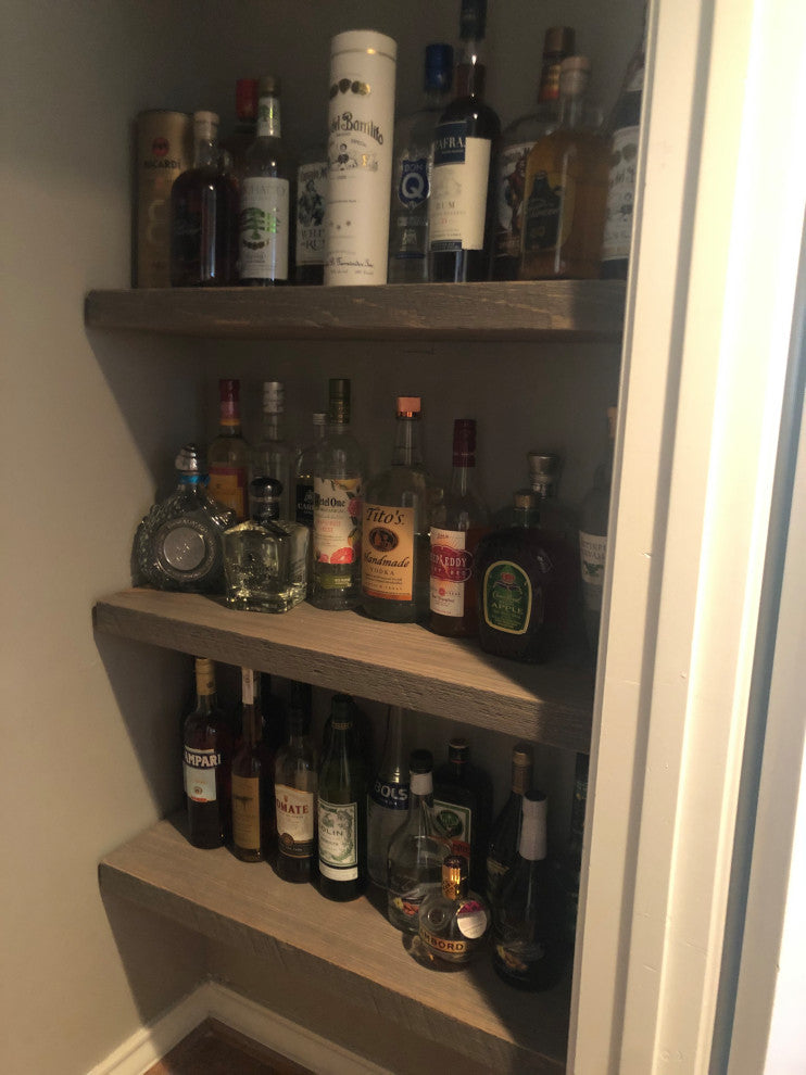 2"x10" Rustic, Floating Shelf, Heavy Duty, Dishes, Easy Hang Mounting Included,