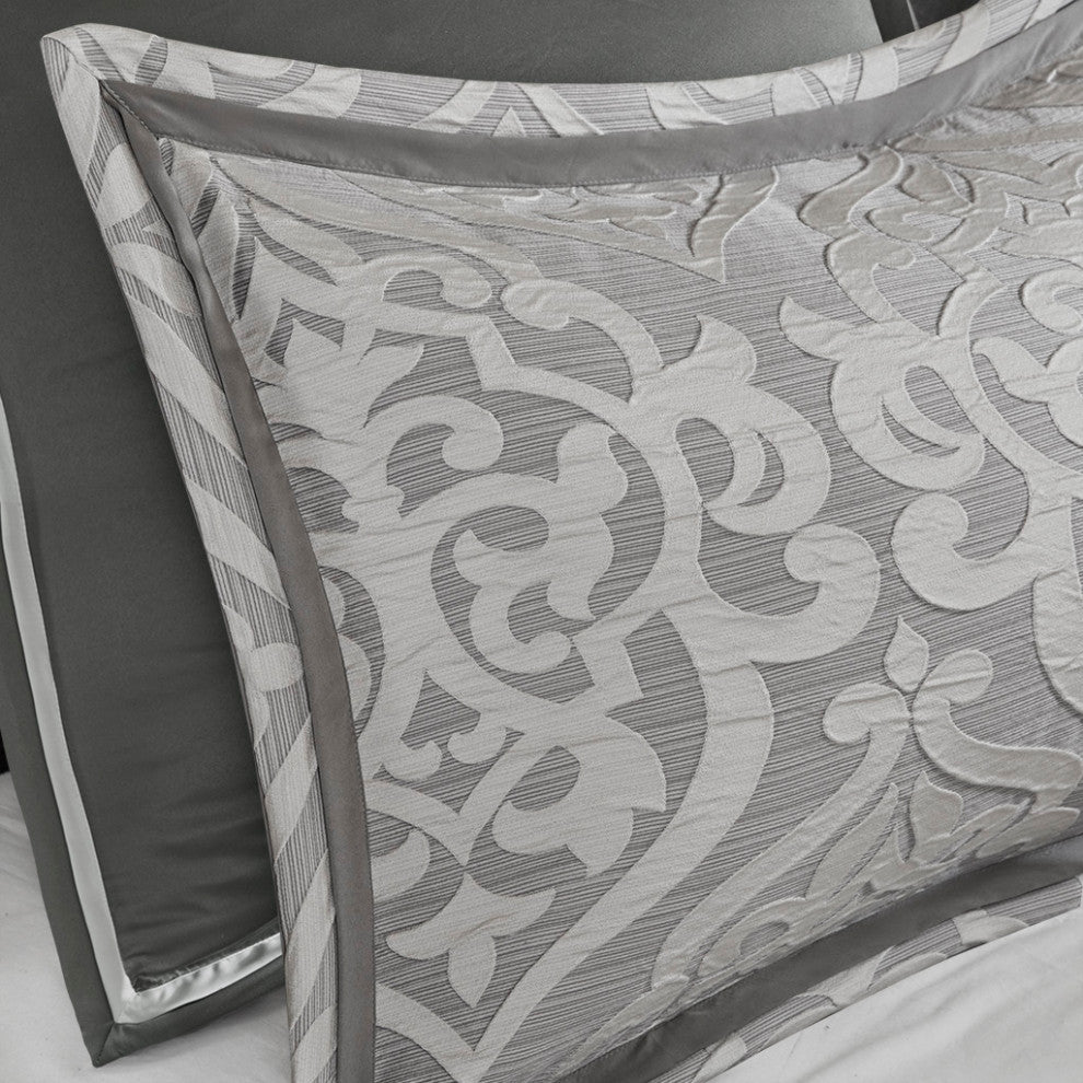 Madison Park Odette 8 Piece Jacquard Comforter Set