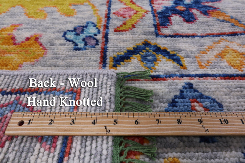 9' 1" X 11' 11" Turkish Oushak Handmade Wool Rug - Q14814