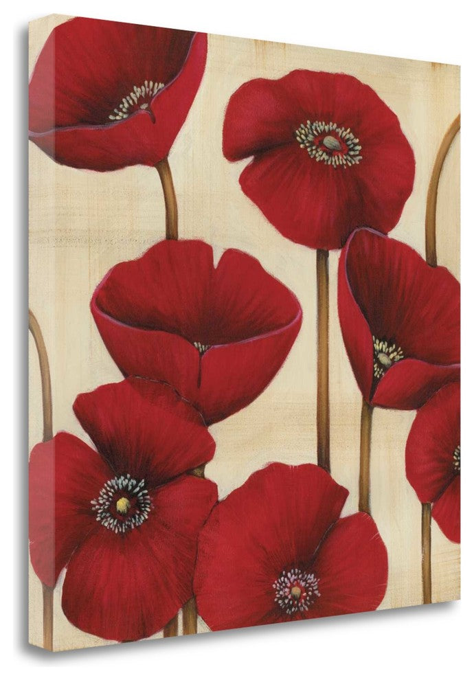 "Bouquet Rouge" By Maja, Giclee Print on Gallery Wrap Canvas, Ready to Hang