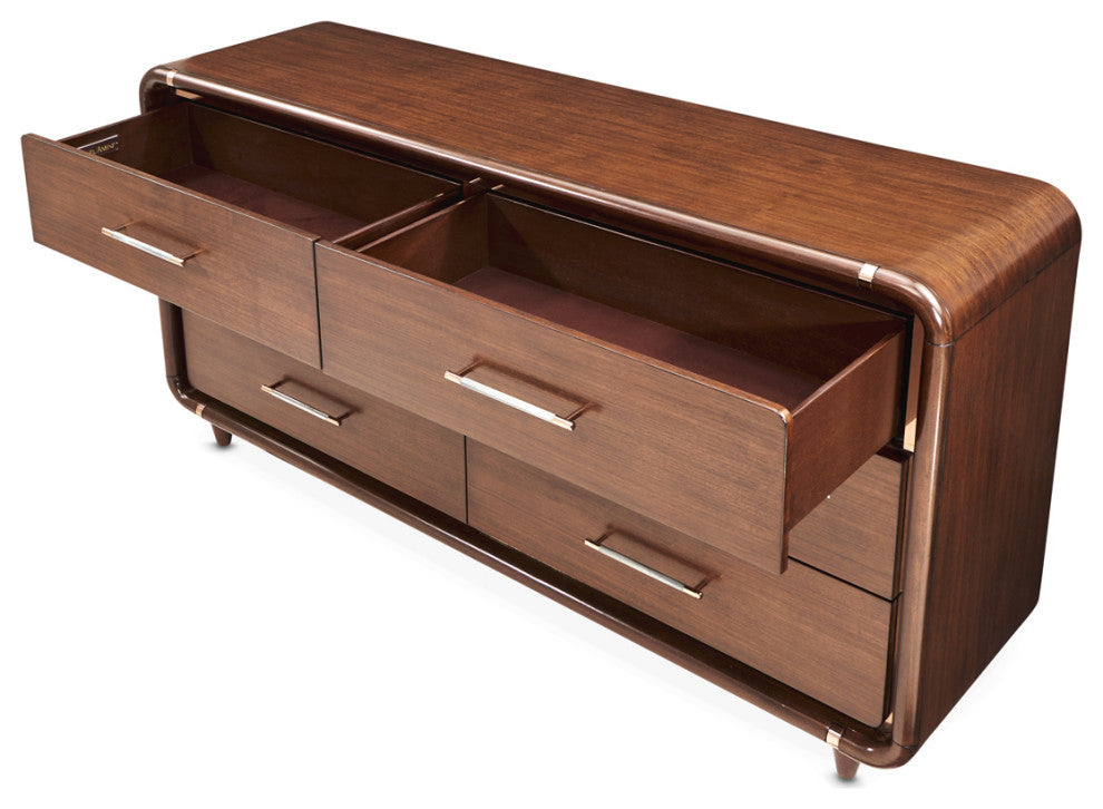 Mason Park Dresser with Mirror, Umber Brown