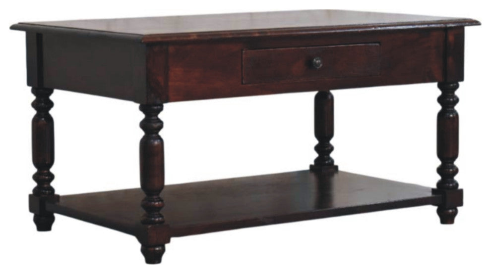 Console Table Turned Legs Cherry Artisan Furniture