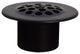 Beehive Grid Universal Tub Trim With Trip Lever Faceplate In Polished Chrome, Powder Coated Flat Black