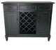 Wine Rack Sideboard, Aged Black