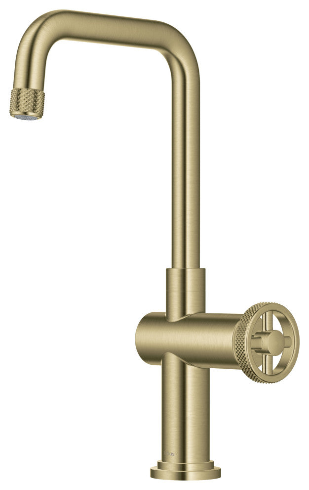 Urbix Bridge Kitchen Faucet, Brushed Gold, Kpf-3127bg