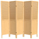 6' Tall Beadboard Divider, Natural, 5 Panels
