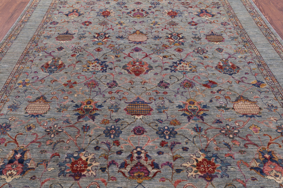 7' 10" X 9' 9" Hand-Knotted Persian Tabriz Rug Q5774