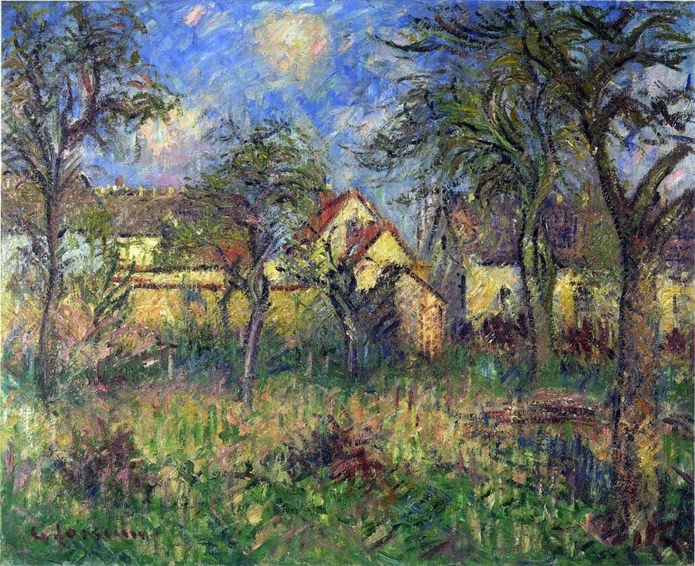 Gustave Loiseau The Garden, 20"x25" Wall Decal Print