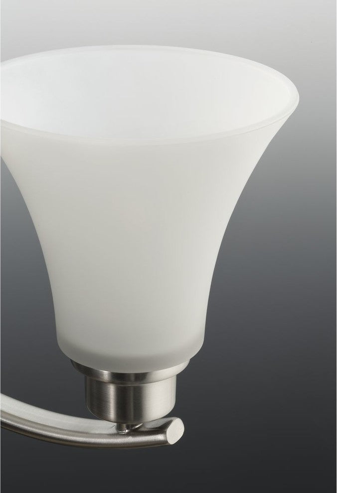 Progress Lighting Joy 3-Light Semi-Flush Convertible, Brushed Nickel