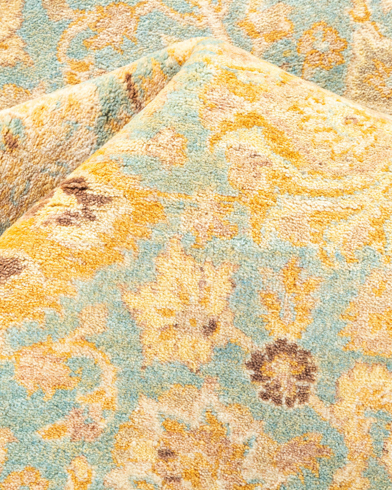 Mogul, One-of-a-Kind Hand-Knotted Area Rug Light Blue, 8'3"x9'3"