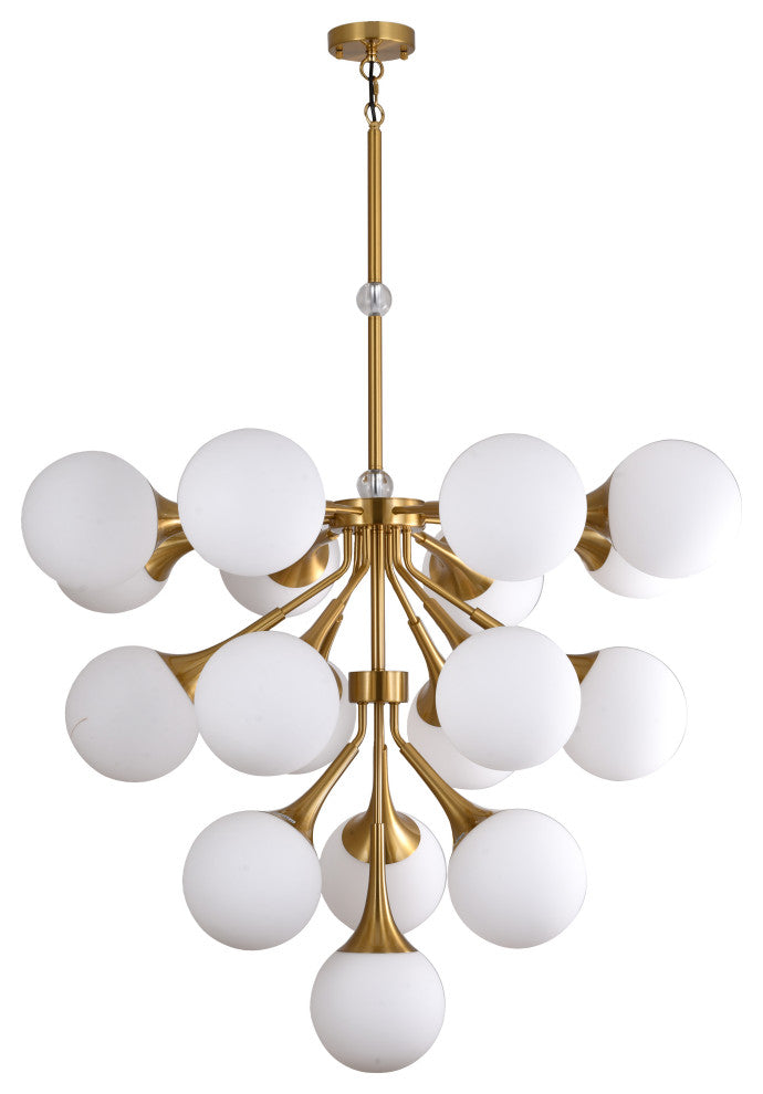 Bethel International DU170C39CO 18 Light Chandelier, Copper