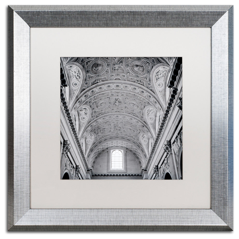 Alan Blaustein 'Paris II' Art, Silver Frame, White Mat, 16x16