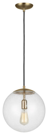 Leo 1-Light Pendant, Satin Brass