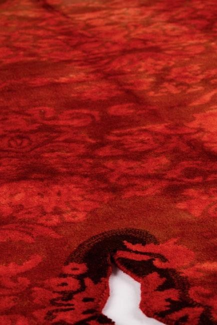Hand Tufted Red Wool Area Rug