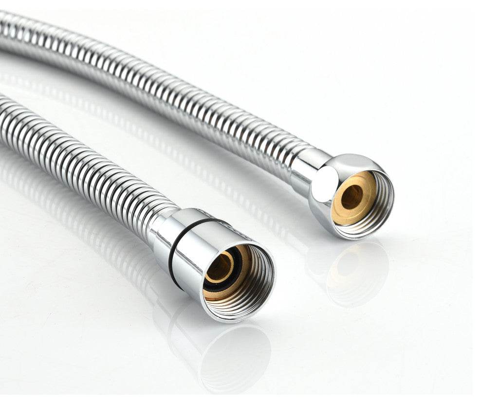7 Spray Patterns Dual Shower Head with Slide Bar, Polished Chrome
