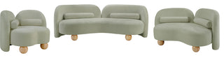 Daphne Upholstered Chair/Loveseat/Sofa, Mint, Chenille Fabric, Loveseat