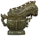 Hand Carved Jade Chinese Shang Dynasty Motif Ewer with Removable Lid