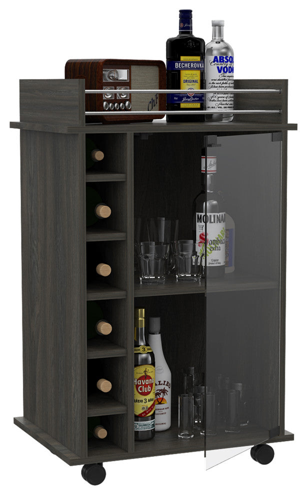 Huali Bar Cart, Espresso
