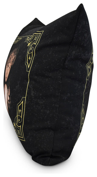 All Seeing Psychic 18" Gold/Yellow Halloween Print Decorative Throw Pillow