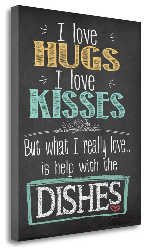 "Hugs And Kisses" By Jo Moulton, Giclee Print on Gallery Wrap Canvas