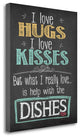 "Hugs And Kisses" By Jo Moulton, Giclee Print on Gallery Wrap Canvas