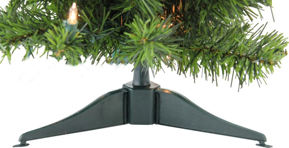 1.5' Pre-Lit Medium Canadian Pine Artificial Christmas Tree, Clear Lights