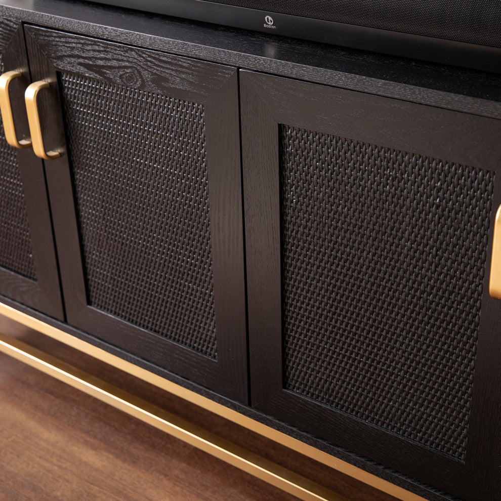 Alessandra Contemporary 4-Door Media Console