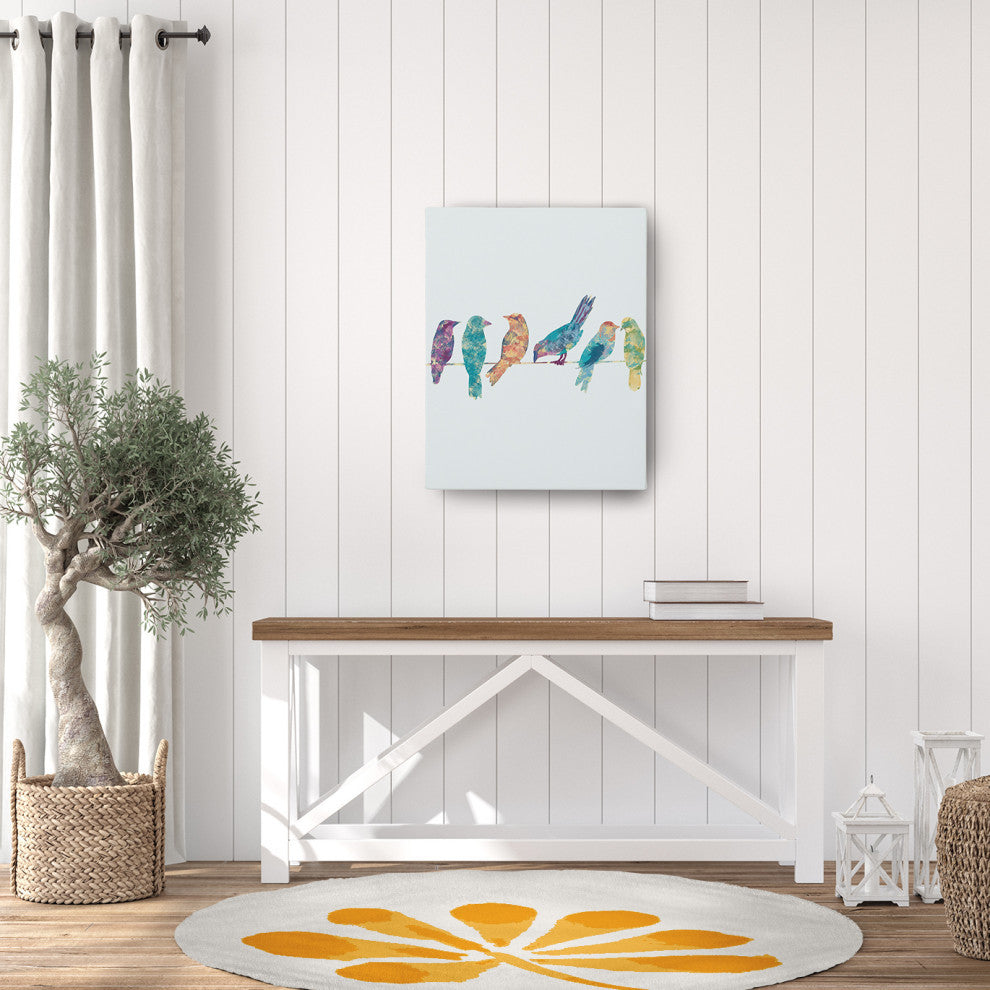 Petals Spring Chenille Rug, Yellow, 5' Round