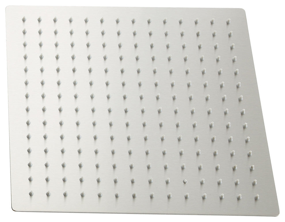 12 in SUS304 Stainless Steel Square Shower Head, Brushed Nickel
