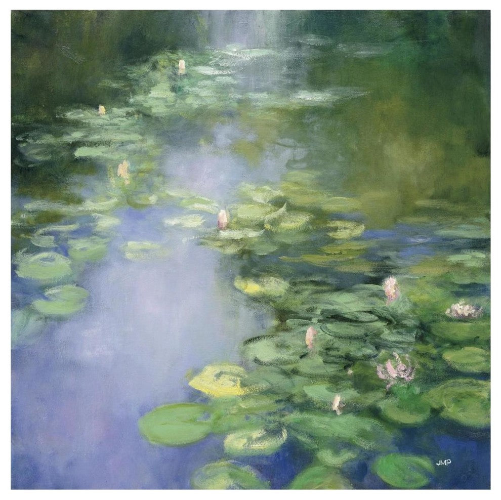 "Blue Lily II" Digital Paper Print by Julia Purinton, 20"x20"